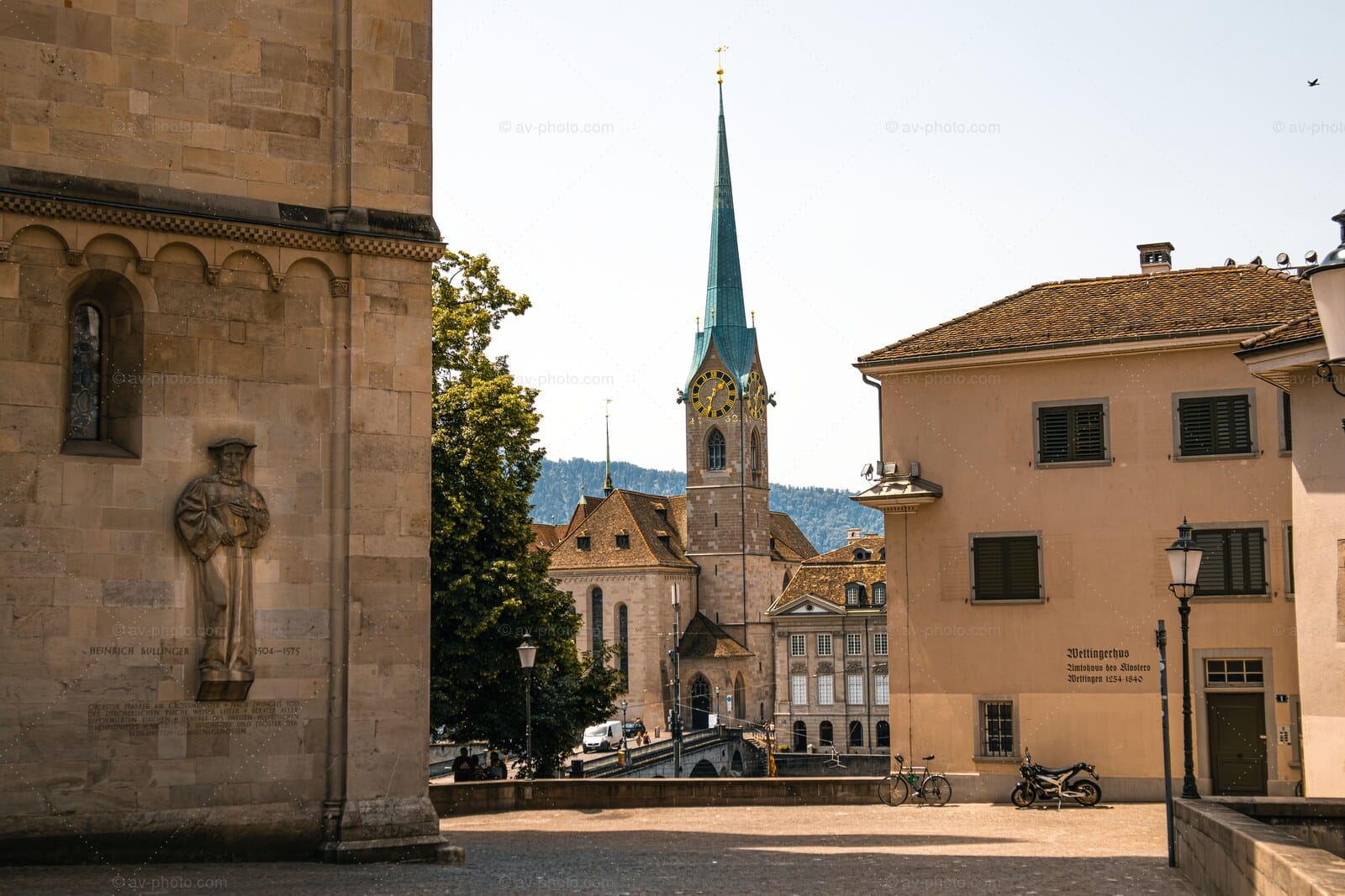 Zurich Fraumunster View