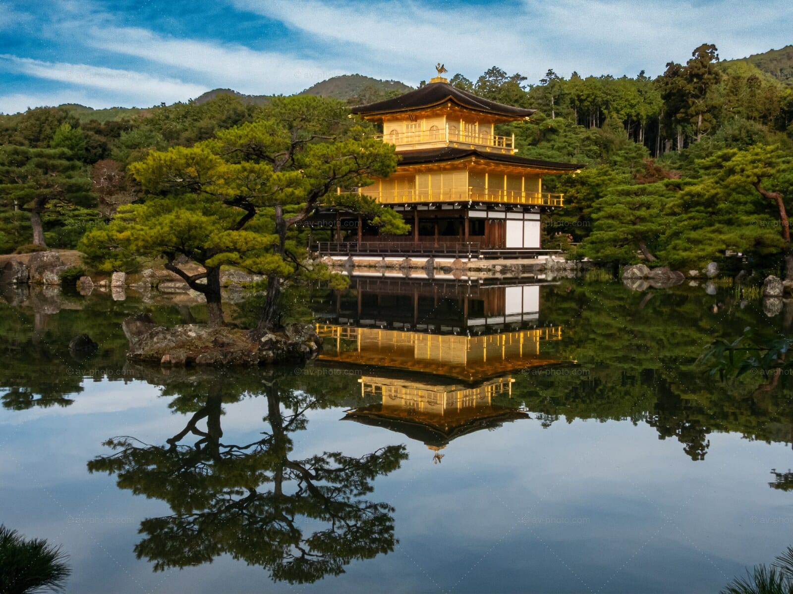 Golden Pavilion Reflection