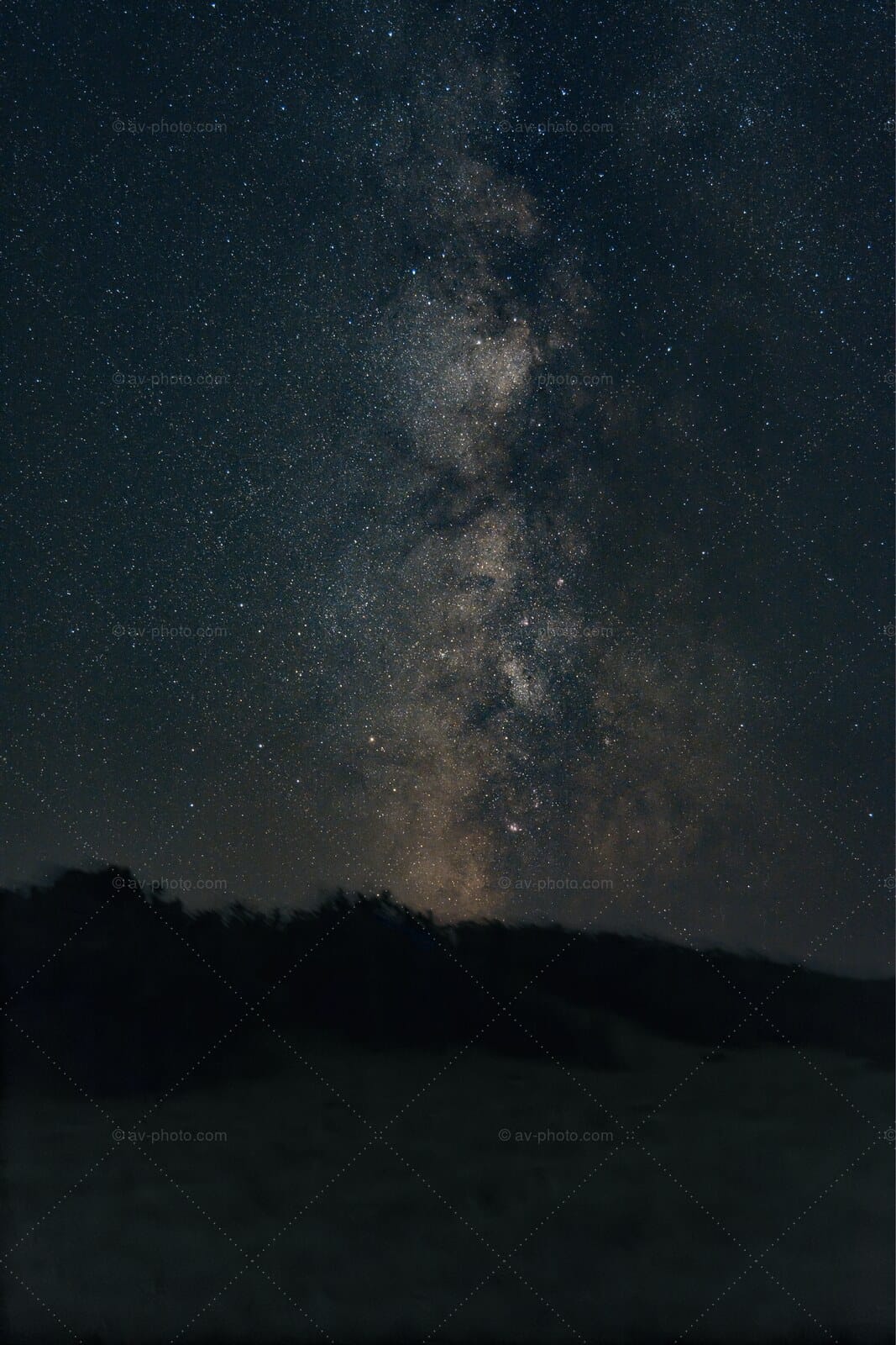Milky Way Over the Ridge